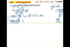 2022高一化学尖端班（康冲主讲）