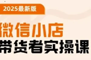 陈奶爸老师微信小店带货者实操课