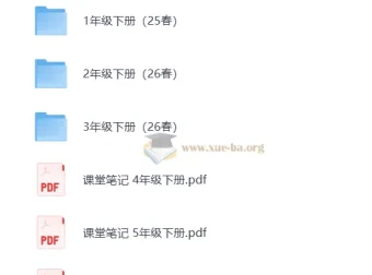 2026版人教小学语文1 – 6年级下册课堂笔记：寒假预习必备