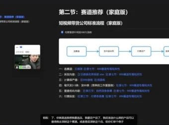 蚂蚁电商短视频带货3天起号课：千川投流与选品变现实战