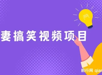 夫妻搞笑视频项目：虚拟资源变现新玩法，月入十万不是梦