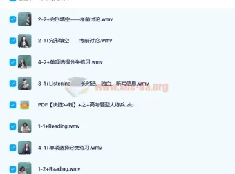 高中英语提分冲刺：高考题型大练兵