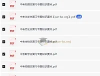 中考总复习专题知识点资料
