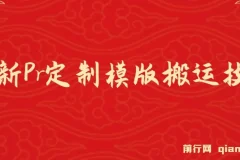 Pr定制模版搬运技术课程：中视频轻松过审，高效变现
