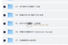 初中数学中考几何资料合集