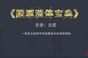 古匠《股票涨停宝典：高级炒股课程》
