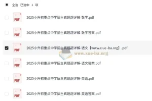 小升初重点中学招生真题超详解