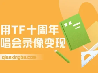 利用TFBOYS十周年演唱会录像变现项目课程