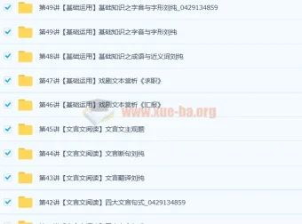 重点中学语文应试指南50讲（带讲义）完结课程