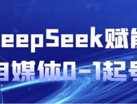 DeepSeek赋能自媒体0-1起号课程