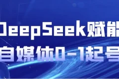 DeepSeek赋能自媒体0-1起号课程