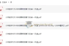 2025年小学数学暑假预复习衔接一本通