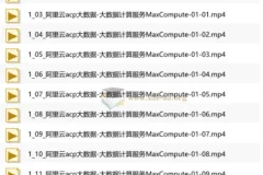 阿里云大数据ACP认证精讲视频课程
