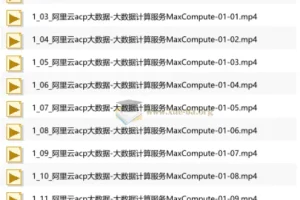 阿里云大数据ACP认证精讲视频课程
