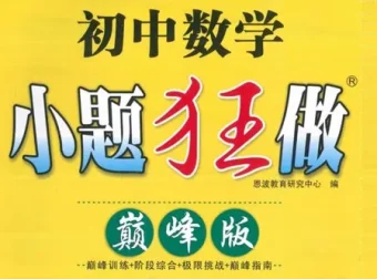 《小题狂做巅峰版：初中数学7 – 9年级上册（苏科版）》