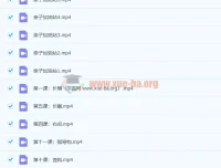 程一墨毛笔字书法课12讲高清视频教程