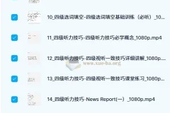 邹老师大学英语四级听阅精品课程