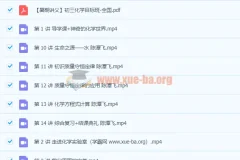 2020暑初二升初三【化学】（全国版）陈潭飞课程