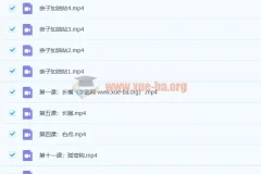 程一墨毛笔字书法课12讲高清视频教程