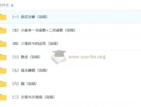 初中数学奥林匹克蓝本初中卷视频讲解课程（完结）