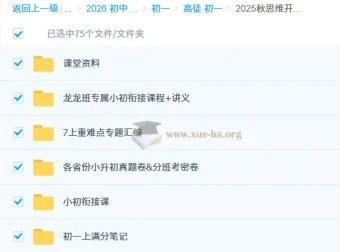 2025 秋初中初一数学思维开发 7 阶课程