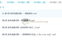 吕子正2025高三高考化学点睛班 核心考点精讲
