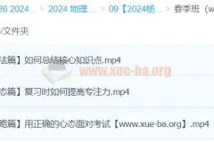 杨翌2024高三高考地理二轮精讲春季班