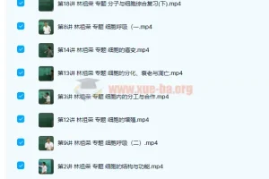 高一生物必修1必修2同步基础课程98讲合集（林祖荣+张超）