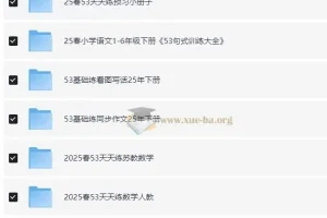 小儿郎2025春小学语数英53系列学习资料包