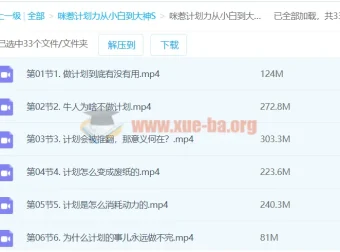 咪惹计划力课程：从小白到大神，成为更好的自己