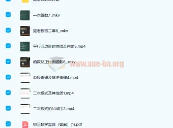 施佳辰初二数学寒假班课程