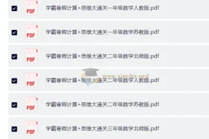 学霸寒假计算+思维大通关 小学数学专项练习