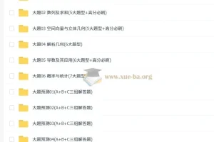 冲刺2025新高考数学大题突破与限时集训精讲资料