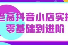 老高抖音小店实操教程：从零基础到进阶运营全攻略