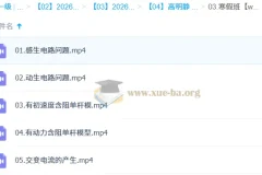 高明静 2026高中物理 高二二轮寒假班 交变电流与电磁感应专题