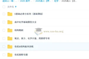 2026高考化学冲刺点睛班 吕子正 高三化学专题突破