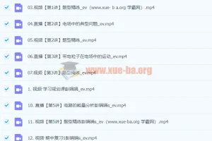 2024高二物理 彭娟娟物理S秋季班 同步课程
