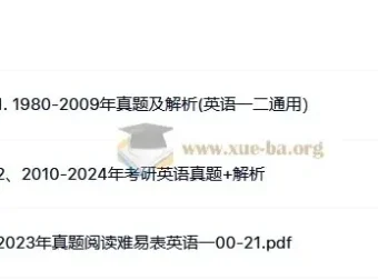考研英语一历年真题（1980-2024）全收录