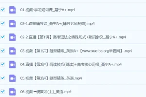 聂宁英语2024高三高考英语A+春季班全程精讲