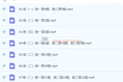 2024考研数学冲刺押题：张宇8+4套卷与串讲精讲合集