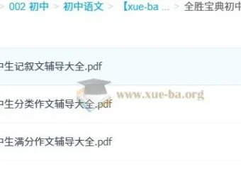 全胜宝典初中作文辅导大全：三册PDF助力写作提升