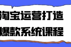 淘宝运营爆款打造系统课程：从零到爆款的全流程实操指南