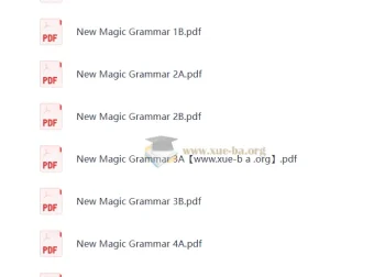 牛津新魔法少儿英语 1-6级全级别教材+语法精讲手册