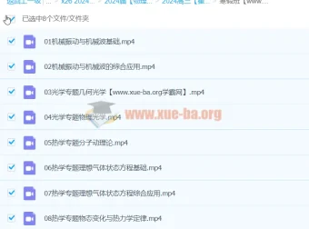 2024高三高考物理 崔春雨 寒假班 热学光学专题精讲