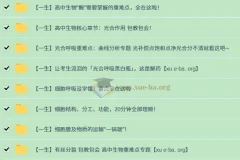 一生儿高一生物同步课：必修一重难点系统精讲