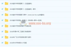 2018初中物理中考总复习全套资料