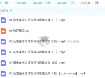 张志浩2025高三高考历史冲刺课备考指导