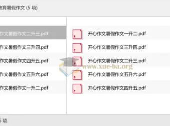 开心教育暑假作文专项练习（一至六年级衔接版）