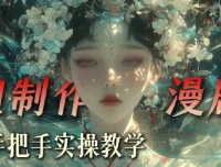 抖音80W粉丝博主亲授，AI漫剧制作全流程实战课程