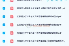 实验班小学毕业总复习（24版）全科真题测评与专项提优训练